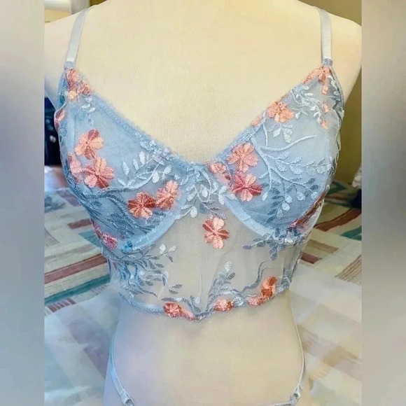 💎Gentle Blue  Colour Sexy Lingerie Set💎 - Picture 6 of 13